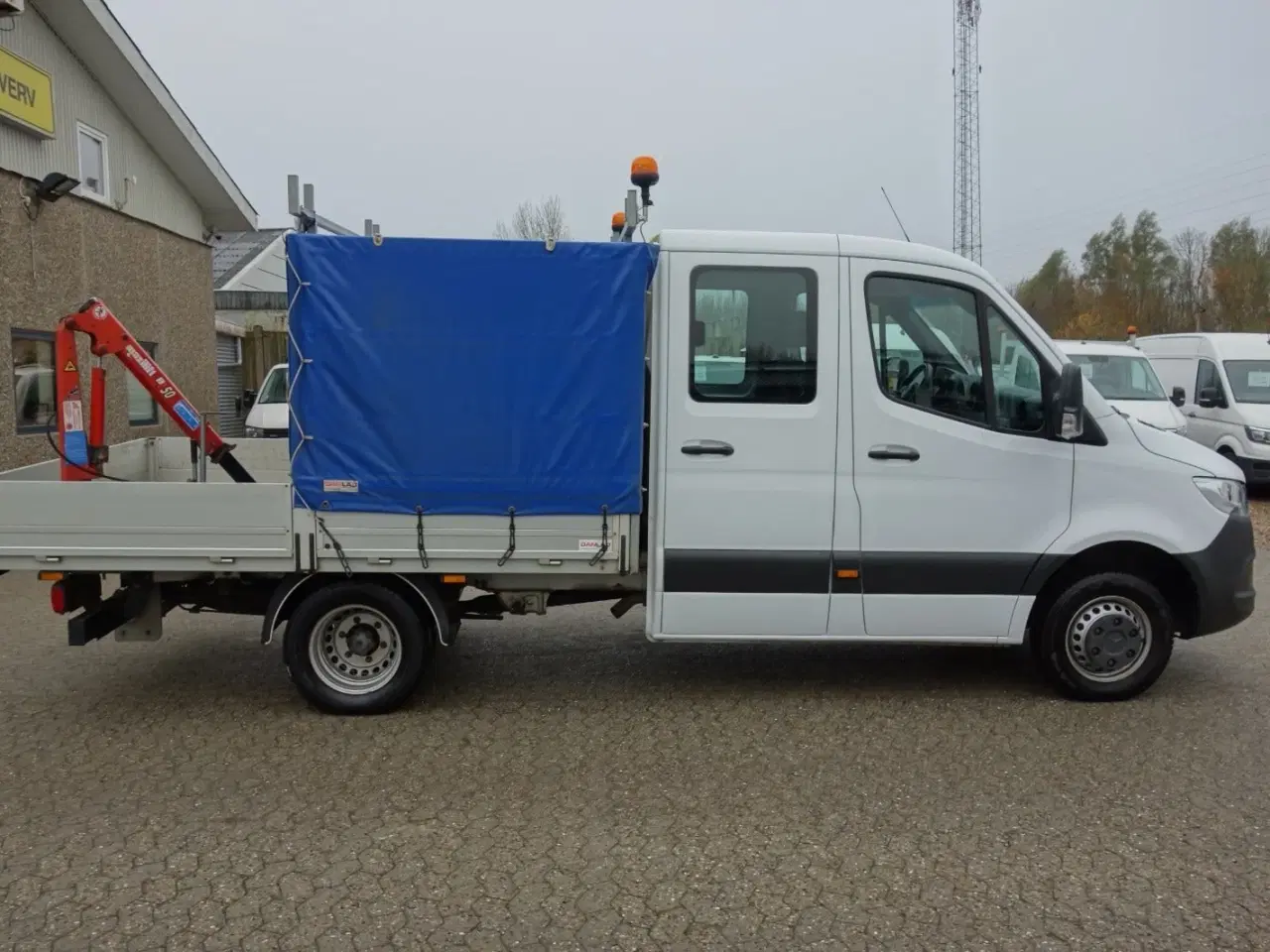 Billede 15 - Mercedes Sprinter 516 2,2 CDi A2 Mandskabsvogn m/lad RWD