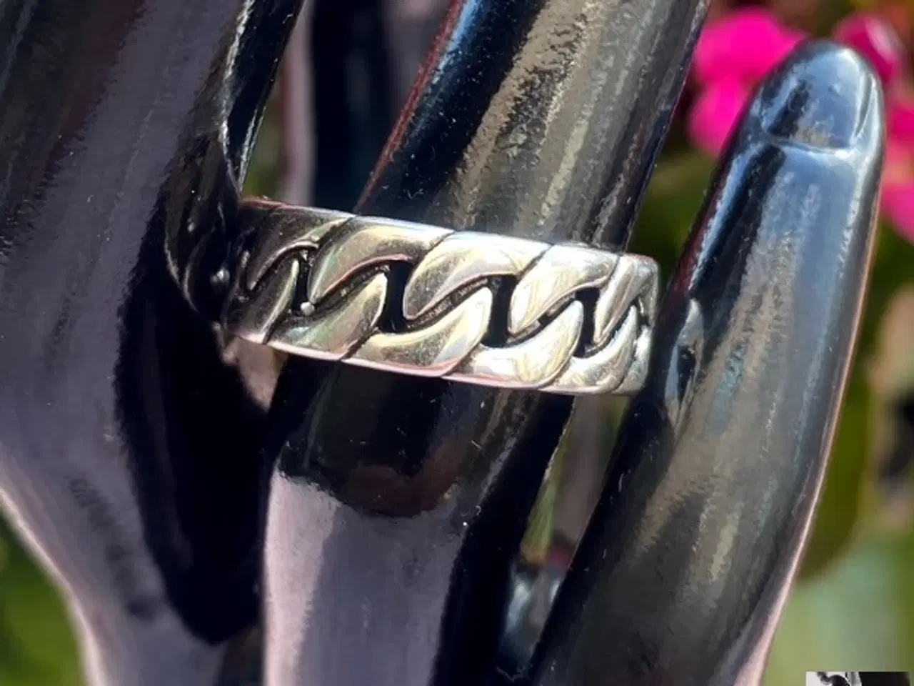 Billede 1 - * Sterlingsølv; Rå fingerring - med knob