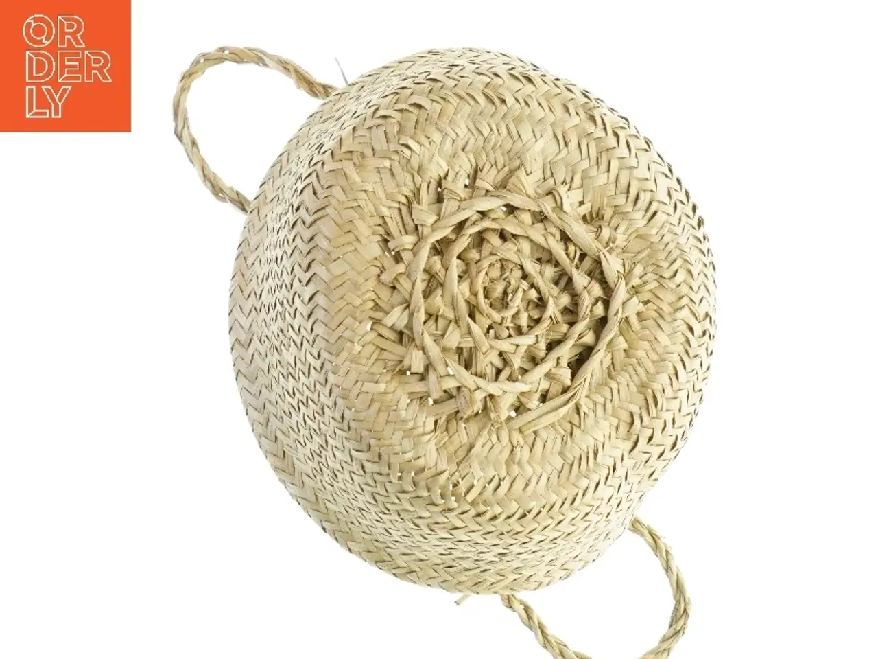 Billede 2 - Flettet kurv med låg (str. 22x13 cm)