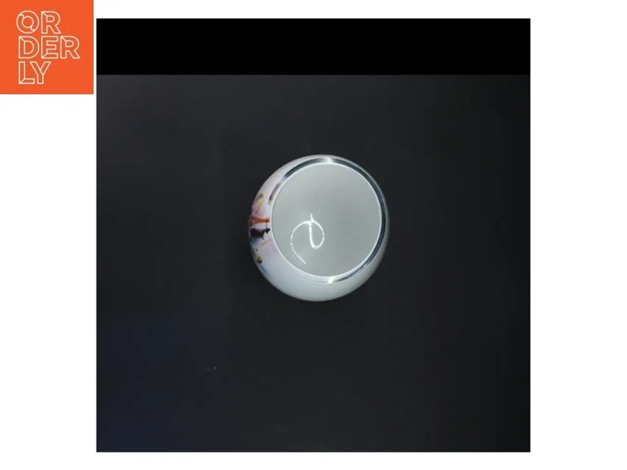 Billede 4 - Høj vase med farverig dekoration (str. 25 cm)