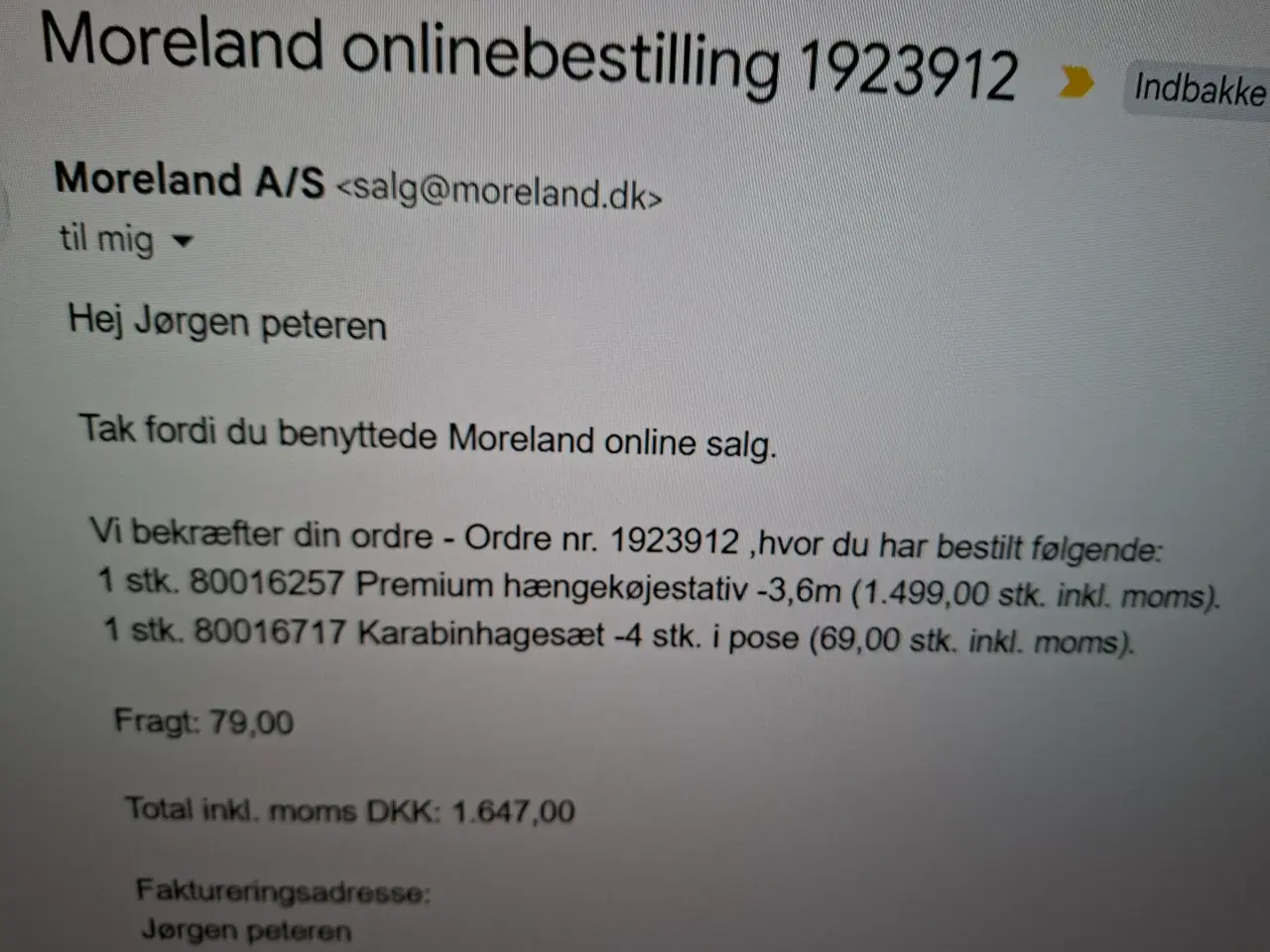 Billede 3 - Hængekøje stativ i træ