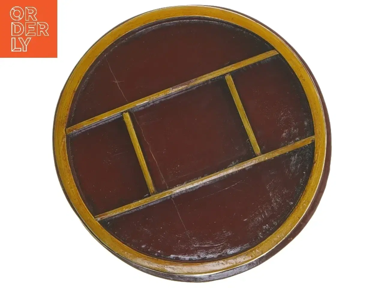 Billede 7 - Dekorativ rund opbevaringsæske til smykker mm. (str. Ø 20 cm)