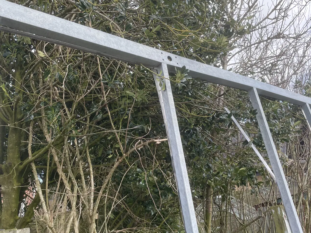 Billede 3 - Væghængt carports ramme