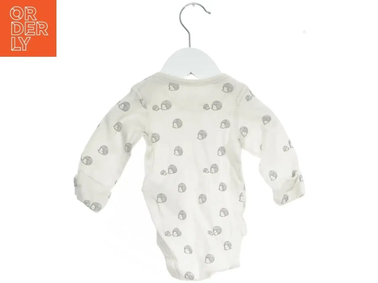 Billede 2 - Langærmet bodystocking med pindsvineprint fra M&S (str. 62)