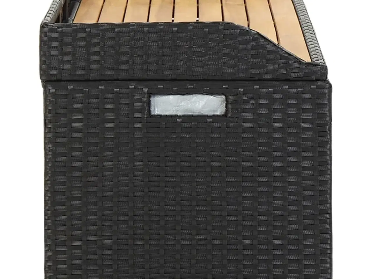 Billede 5 - Havebænk med opbevaring 120 cm polyrattan sort