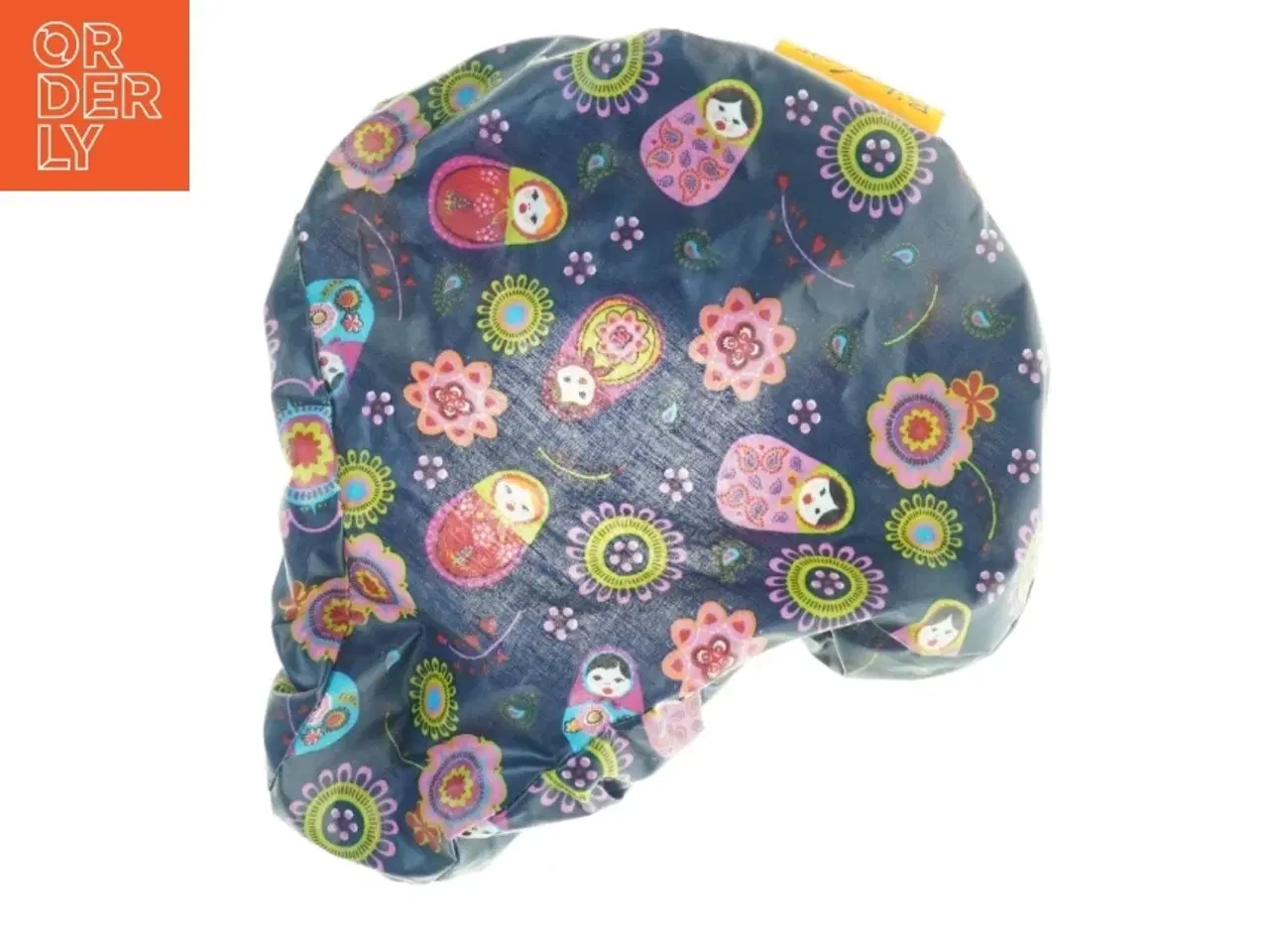 Billede 1 - Cykelsadelbetræk med farverigt mønster fra Bikecap (str. 25 x 22 cm)