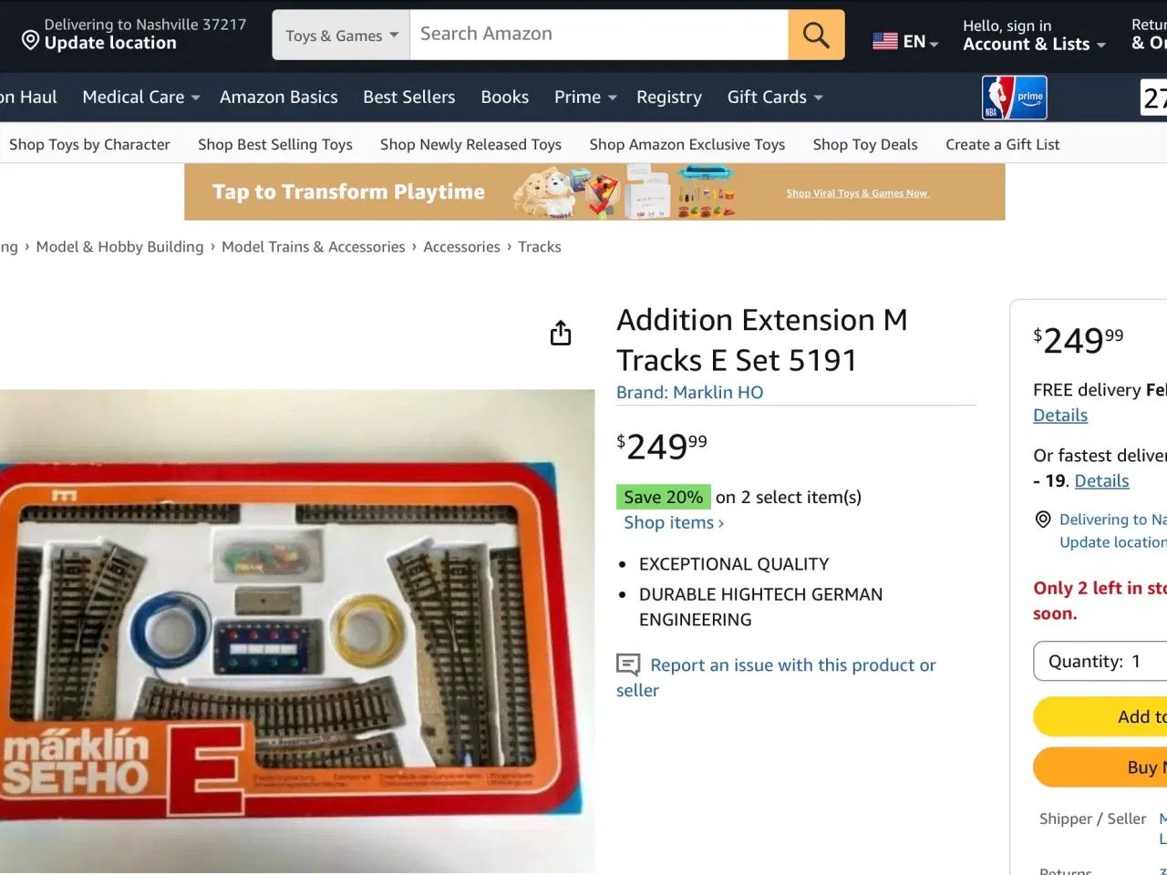 Billede 5 - Märklin 5191 udvidelse set E