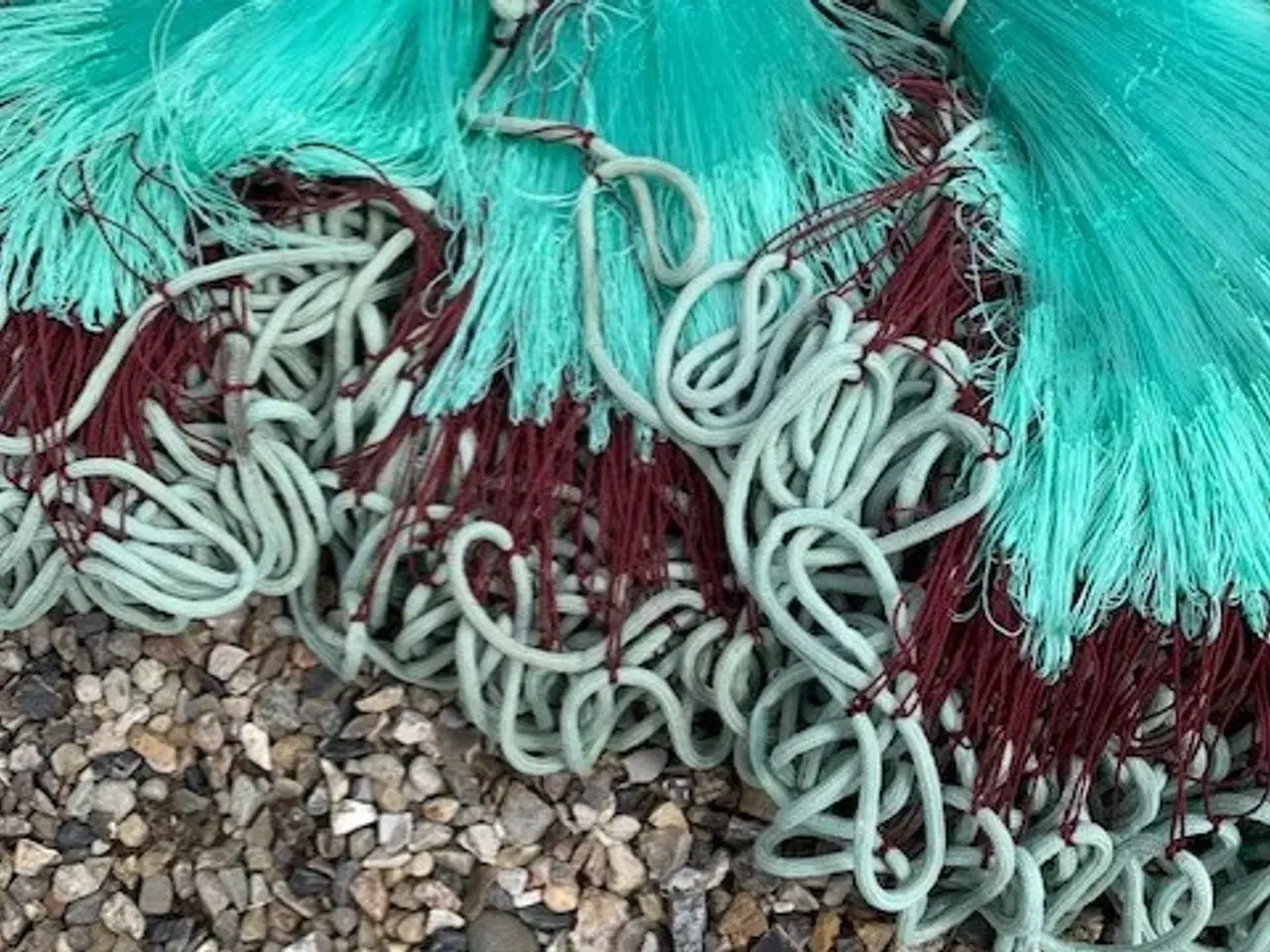 Billede 2 - 100% Håndsyet Lakse/Ørredgarn med 50mm eller 65mm 