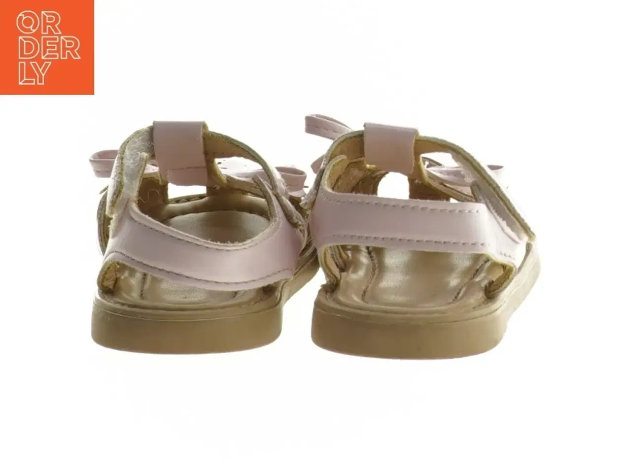 Billede 2 - Lyserøde børnesandaler med remme (str. 21 )