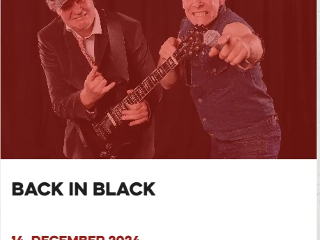 Billede 1 - koncertbilletter med "Back In Black" AC/DC kopi 