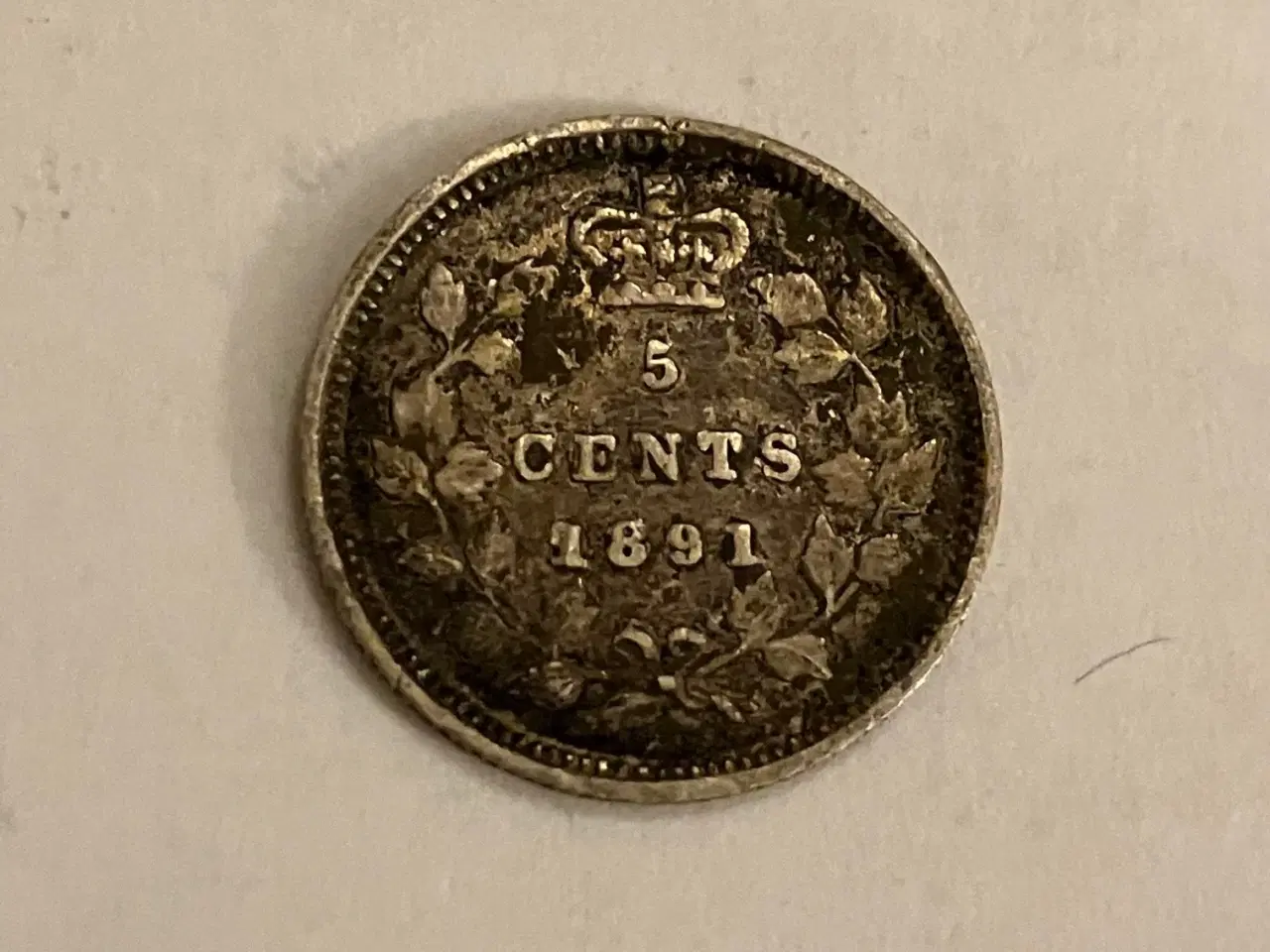 Billede 1 - Canada 5 cents 1891