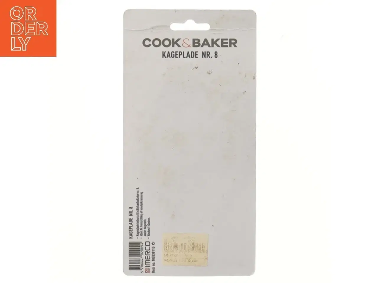 Billede 3 - Kageplade nr. 8 fra Cook & Baker fra Imerco (str. 14 cm)