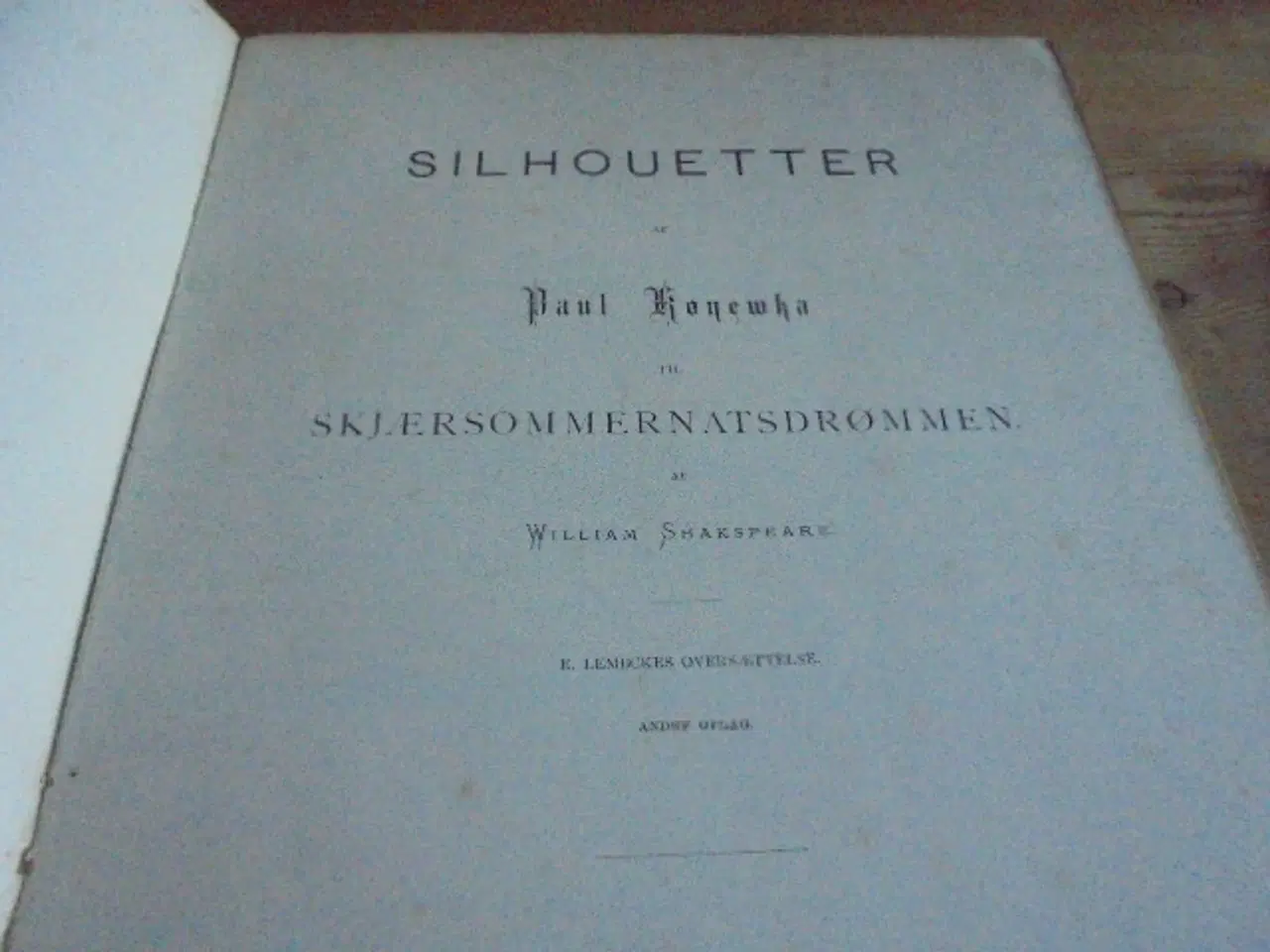 Billede 2 - Silhouetter af Paul Konewka – Skjærsommernatsdrømm