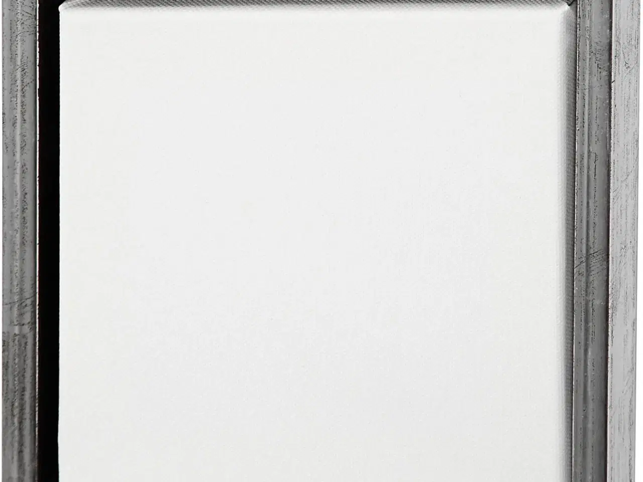 Billede 1 - Malerlærred med træramme, str. 20x20 cm, 360 g, antik sølv, hvid, 1 stk.