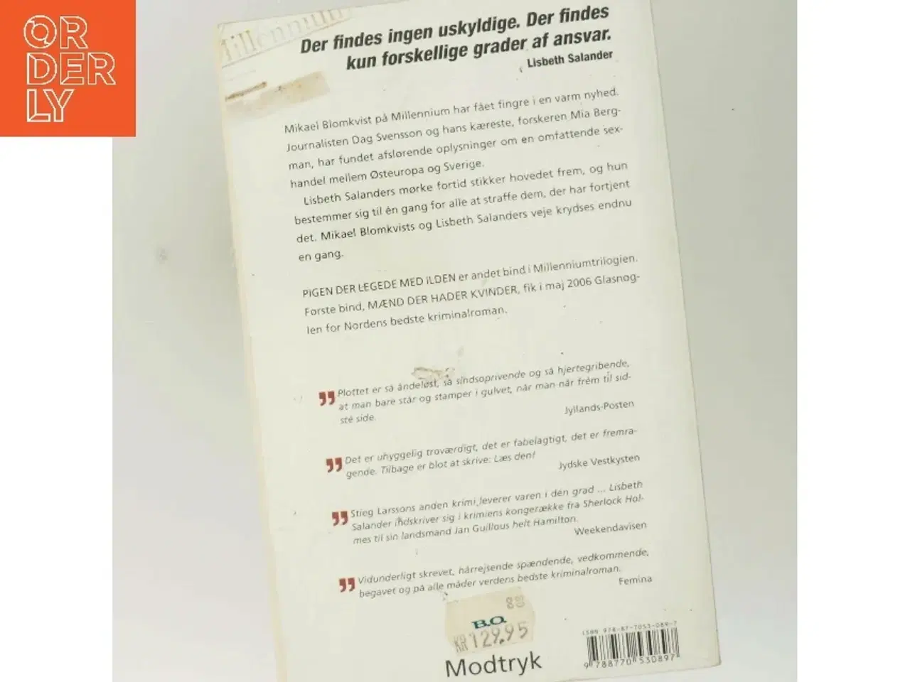 Billede 3 - Pigen Der Legede Med Ilden (Millennium, 2. Bind) af Stieg Larsson (Bog)