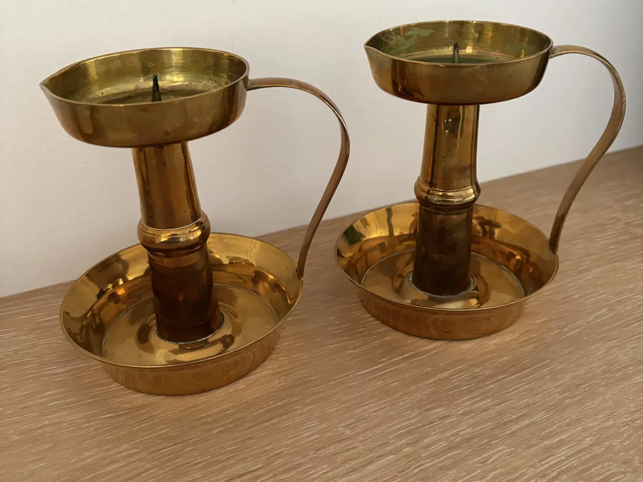 Billede 1 - Messing lysestager til bloklys