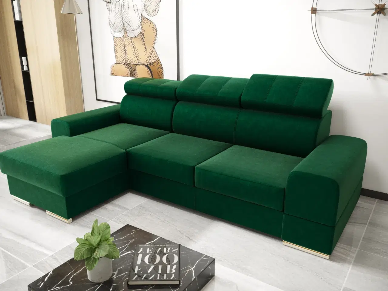 Billede 11 - ROYALS MINI HJØRNESOFA MED SOVEFUNKTION 260×160