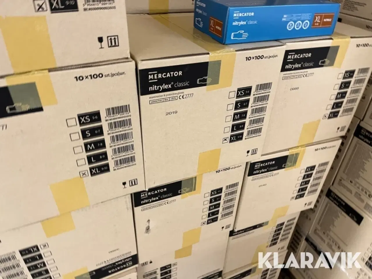 Billede 1 - Nitrilhandsker Mercator Nitrylex Classic størrelse XL - 10 kasser