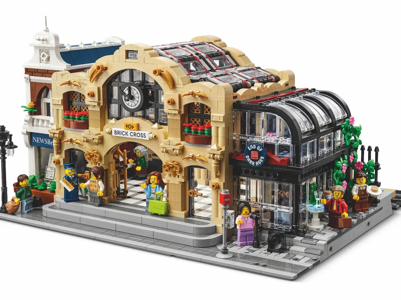 Billede 1 - LEGO Brick Cross Train Station 910034