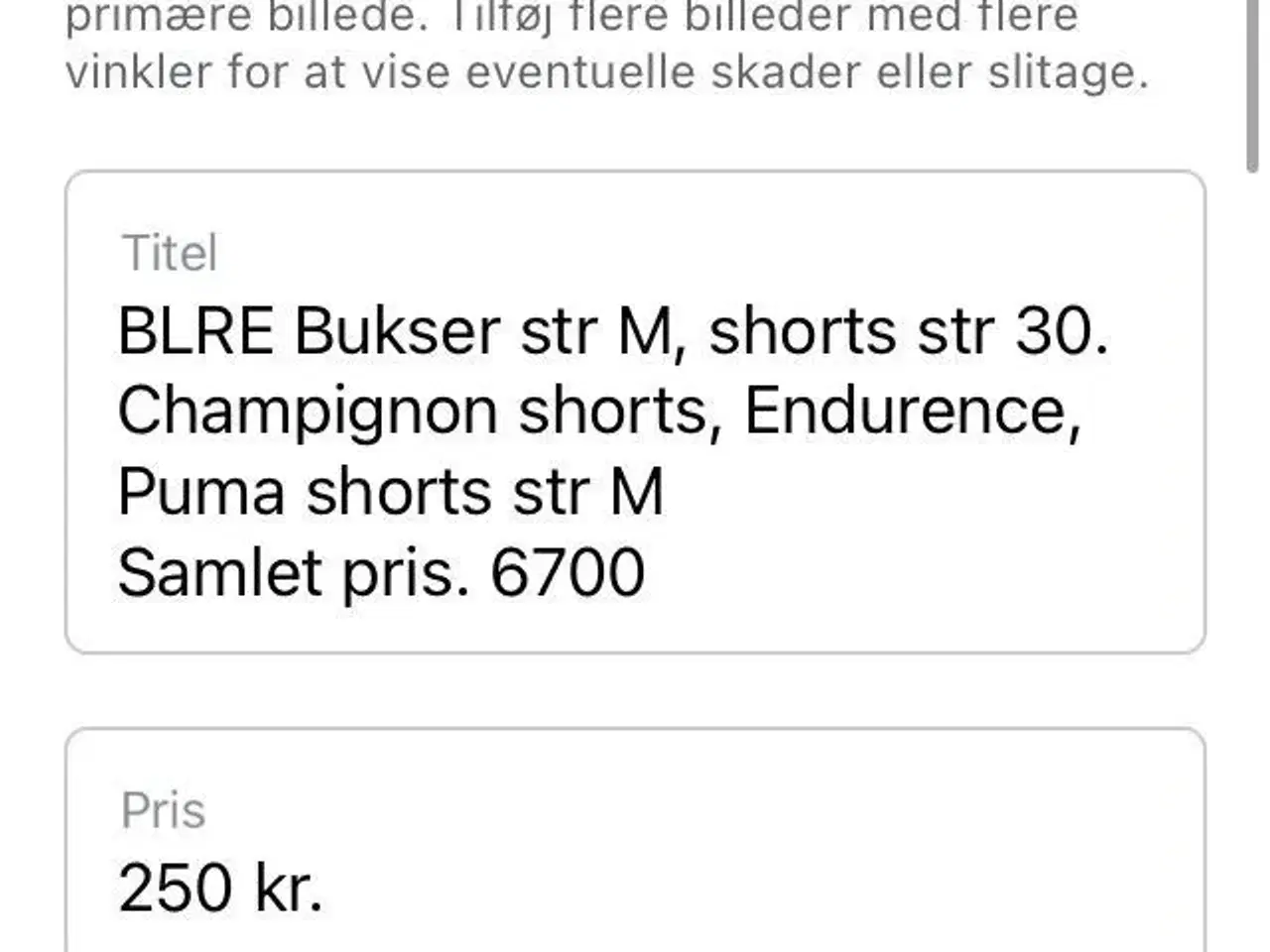 Billede 11 - Dreng/mand pakke bukser/shorts  str M. Fra BLRE mv