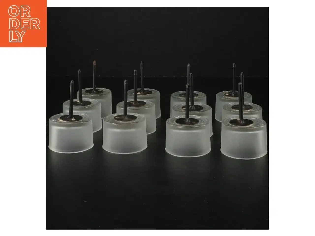 Billede 2 - Dekorative glasholdere med spyd (str. 12 styk, ø 5 cm)