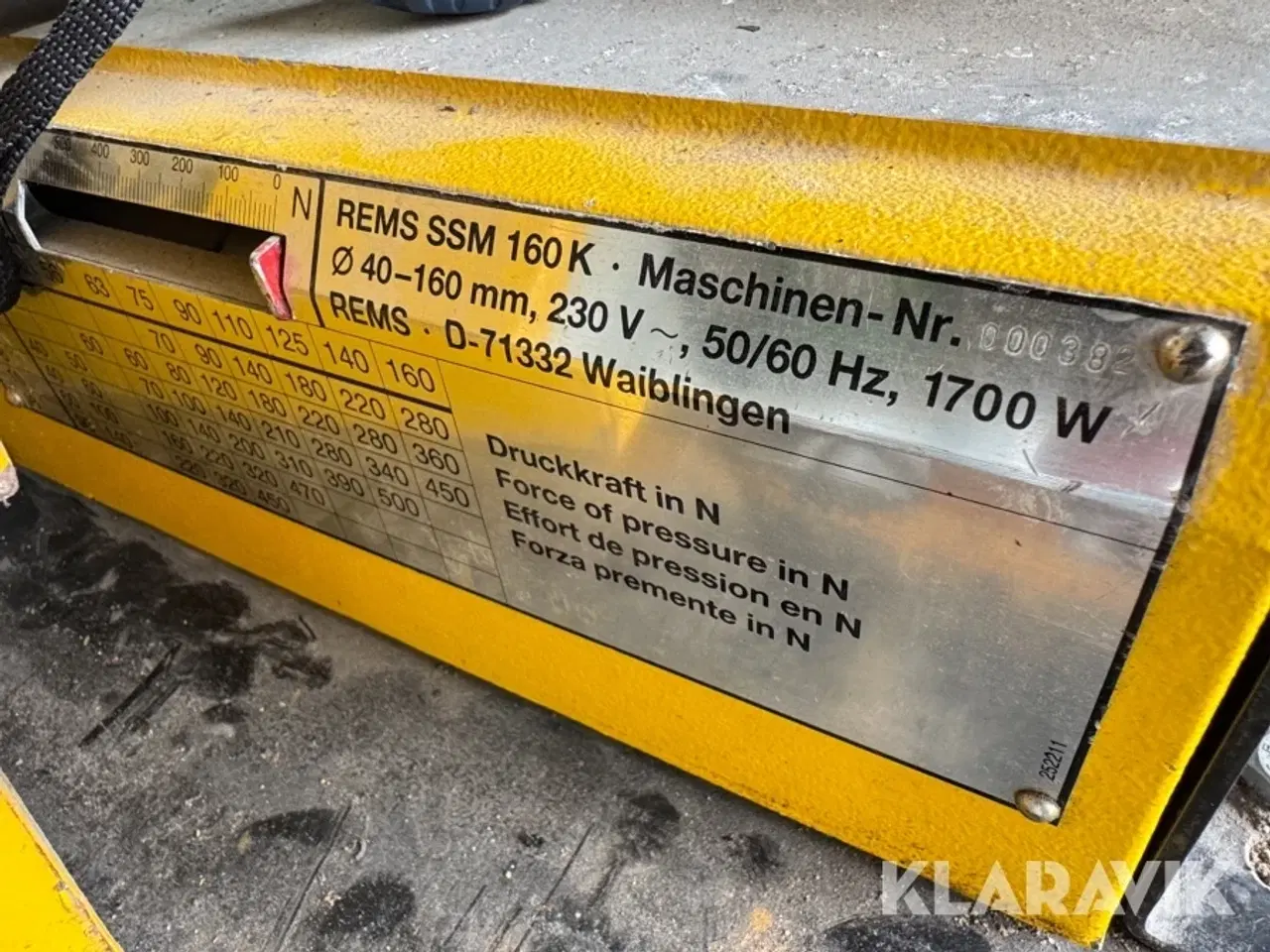 Billede 4 - Svejsemaskine til plast Rems SSM 160K