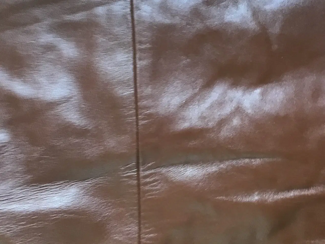 Billede 4 - Læderbukser i lammeskind brune glatskindsbukser