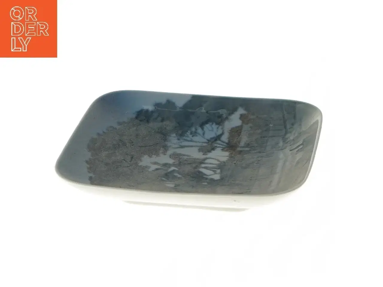 Billede 3 - Porcelænsplatte med motiv fra Royal Copenhagen (str. 12,5x12,5 cm)