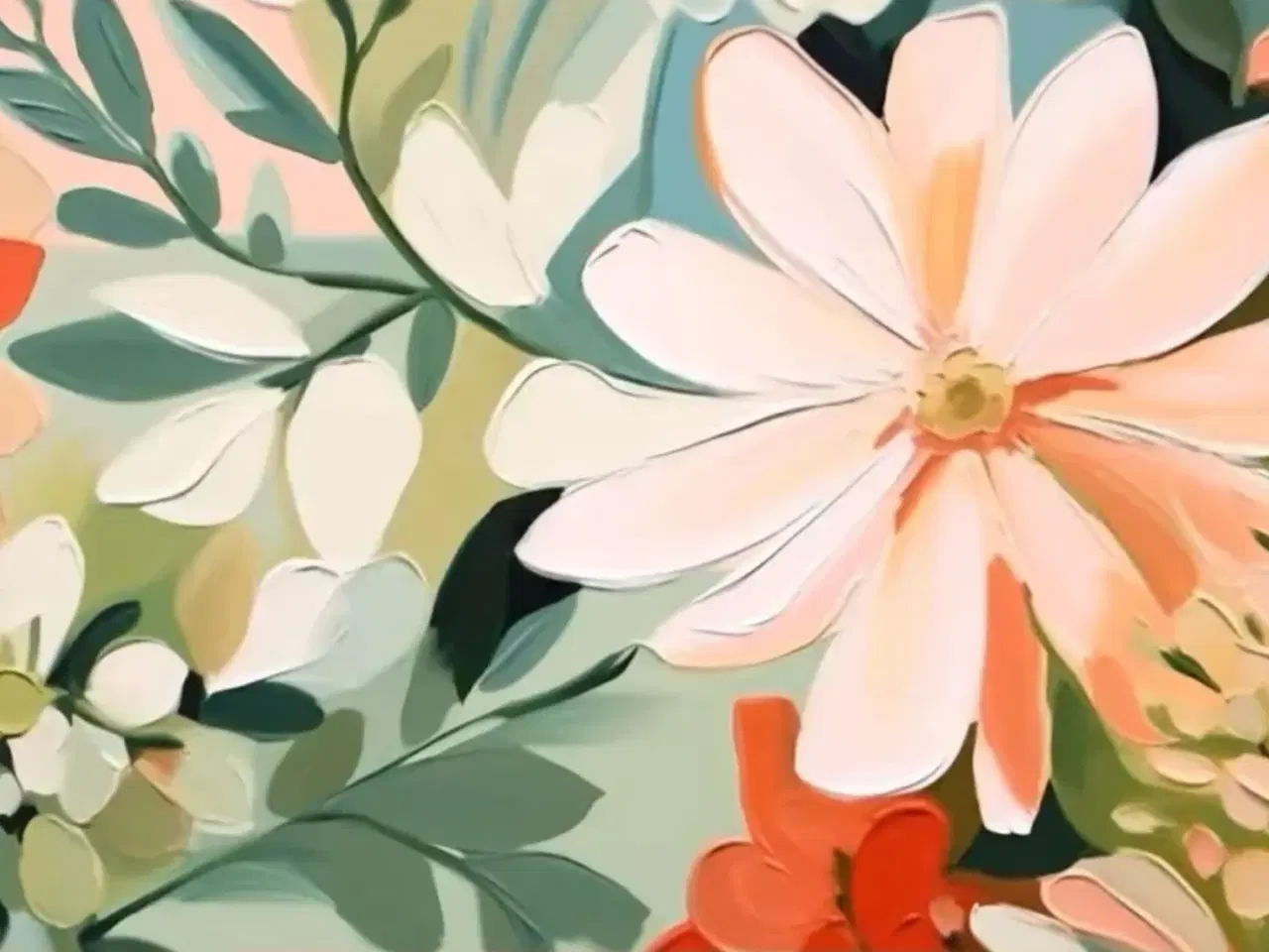 Billede 4 - Stort maleri 95 x 200 cm (Gratis levering)