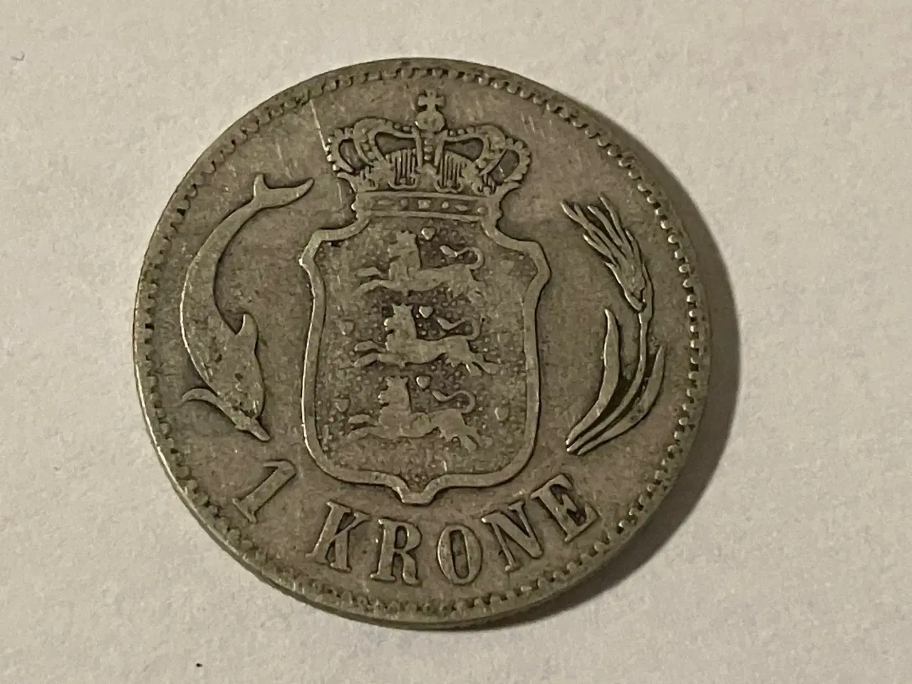 Billede 2 - 1 Krone 1876 Danmark