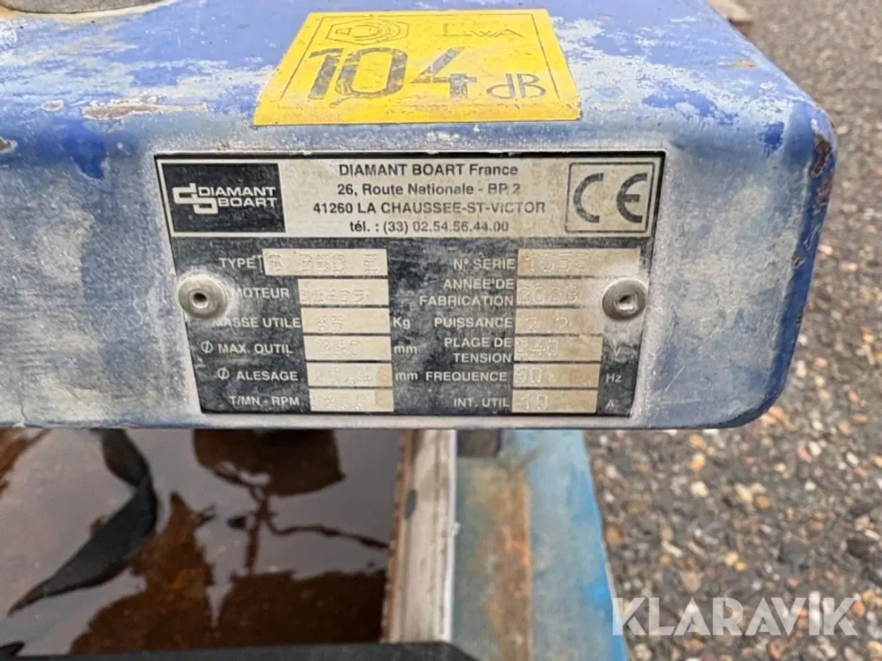 Billede 5 - Stenskærebord Diamant Boart S 350 E