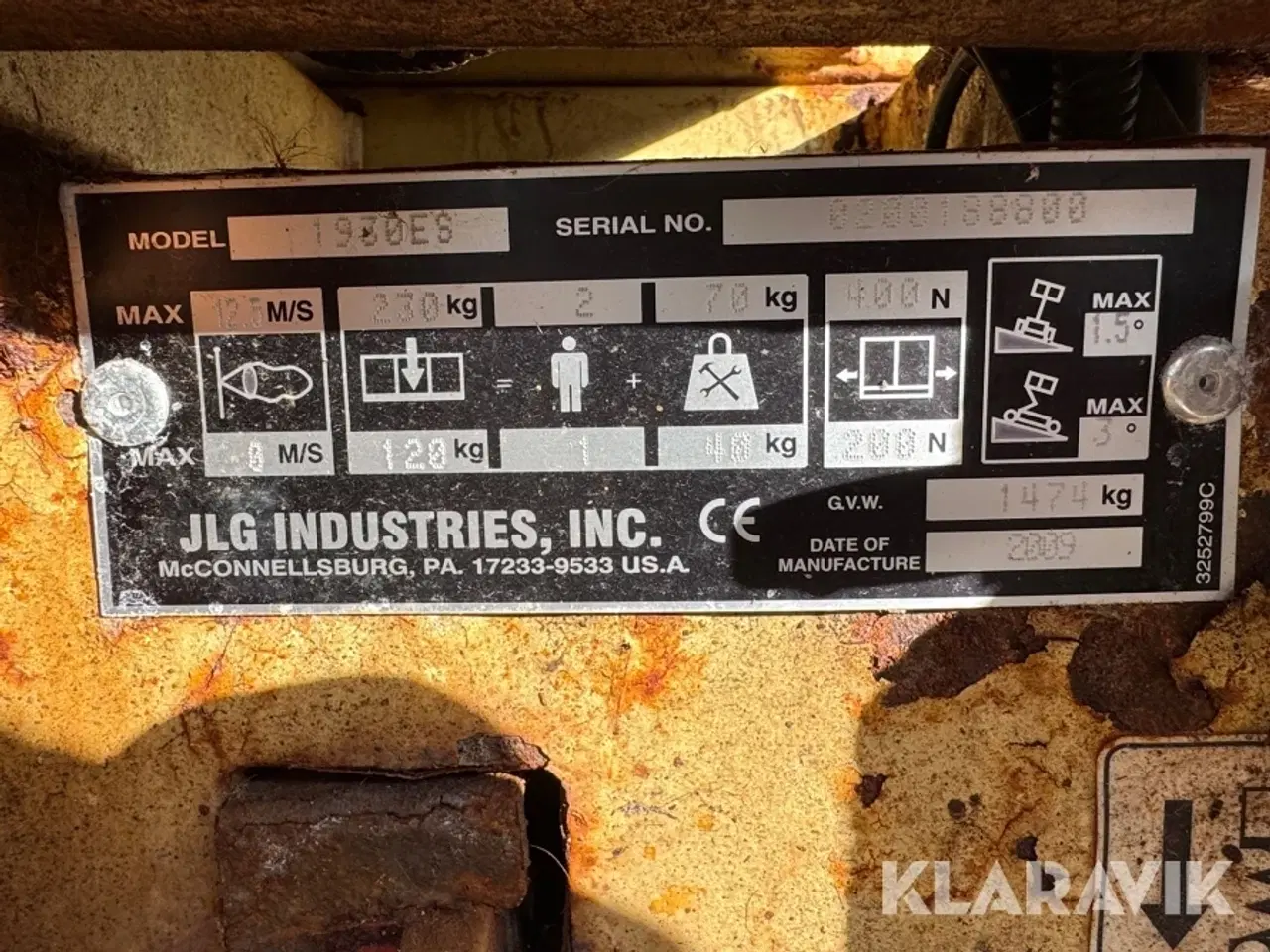 Billede 5 - Saxlift JLG 1930ES