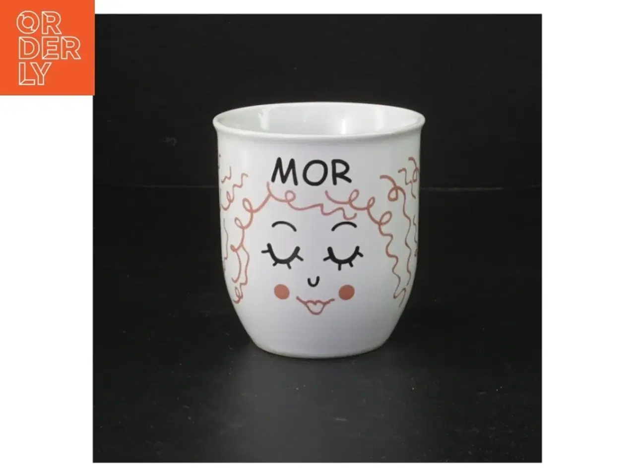 Billede 1 - Krus med teksten &#39;MOR&#39; fra Det Gamle Apotek (str. 9 cm)