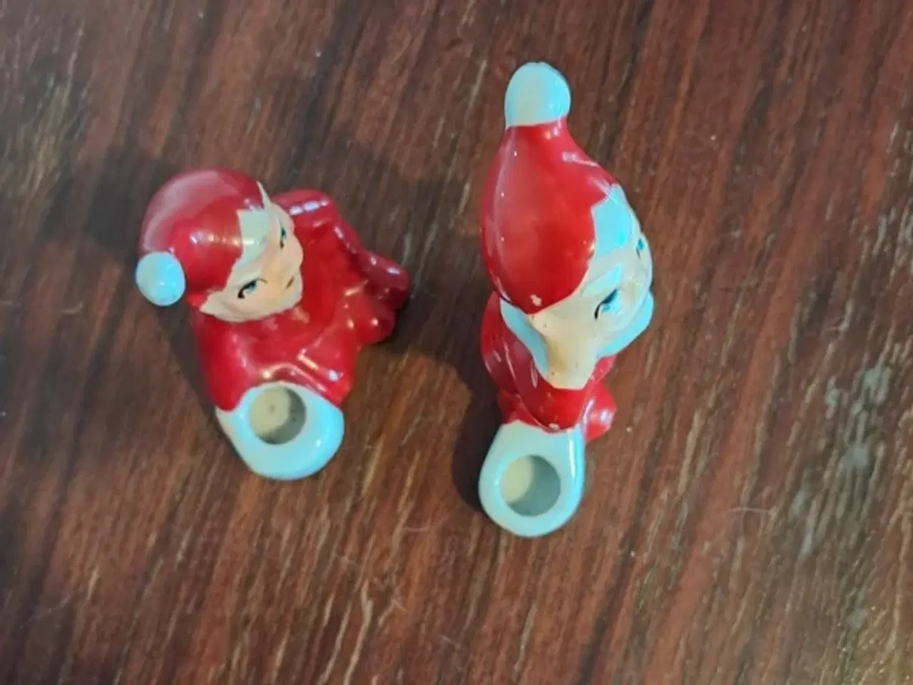 Billede 5 - Sæt med to retro julemandsfigurer