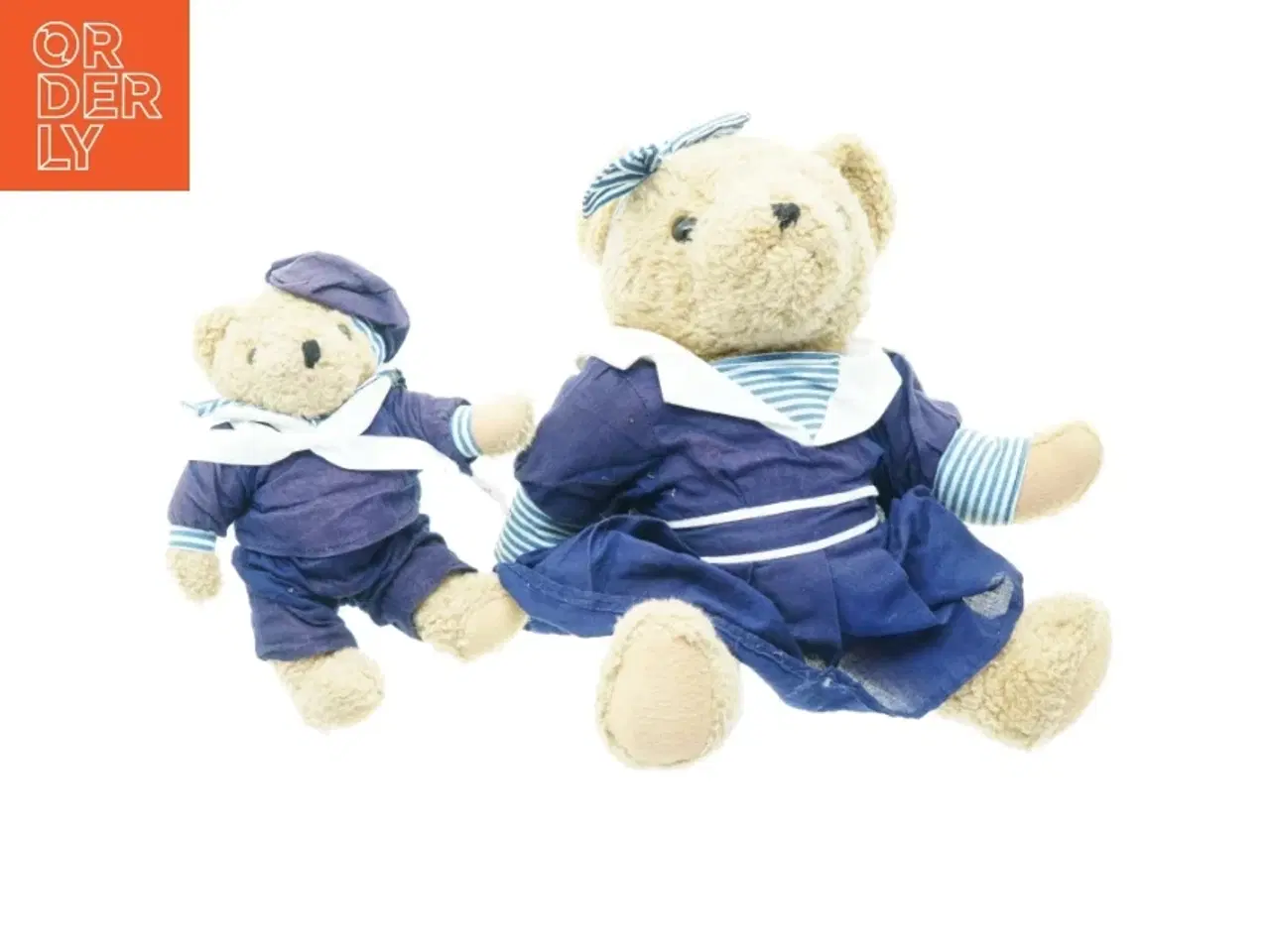 Billede 1 - Bamser i matrostøj (str. 25 cm og 35 cm)