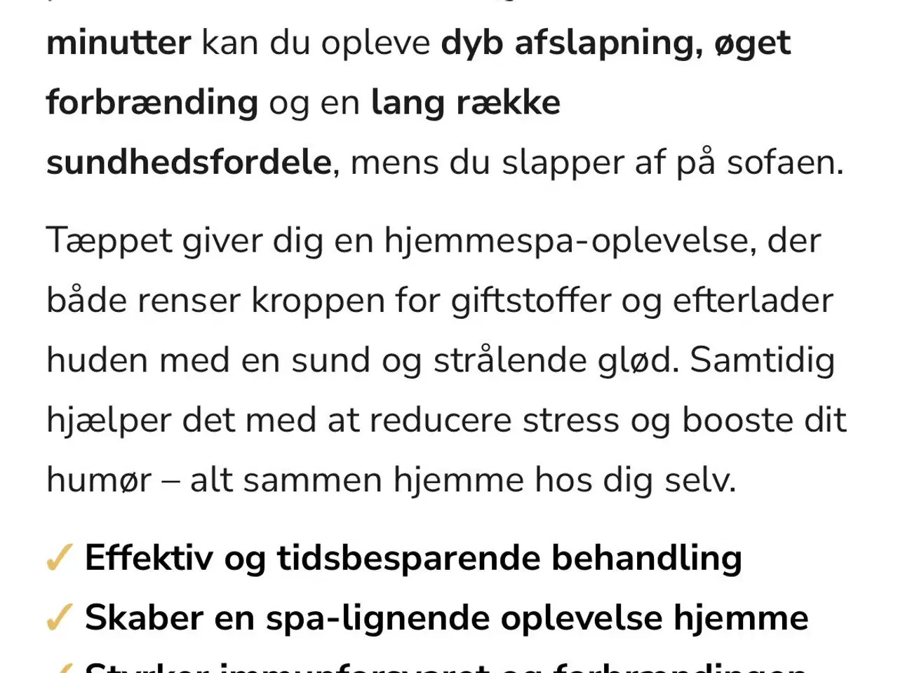 Billede 5 - Infrarødt saunatæppe fra Comforth Skandinavia