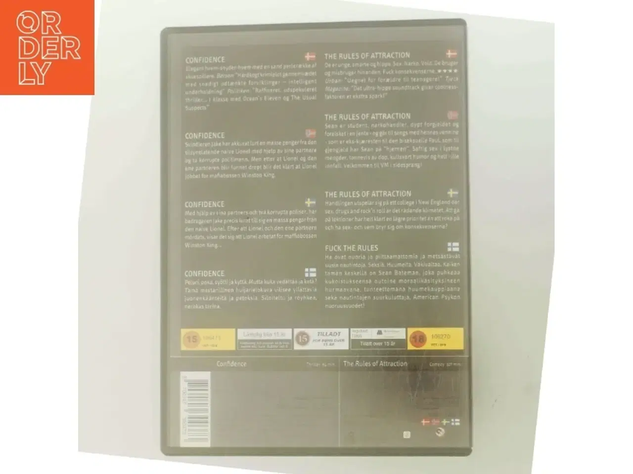 Billede 3 - Confidence / The Rules of Attraction med Edward Burns (DVD)