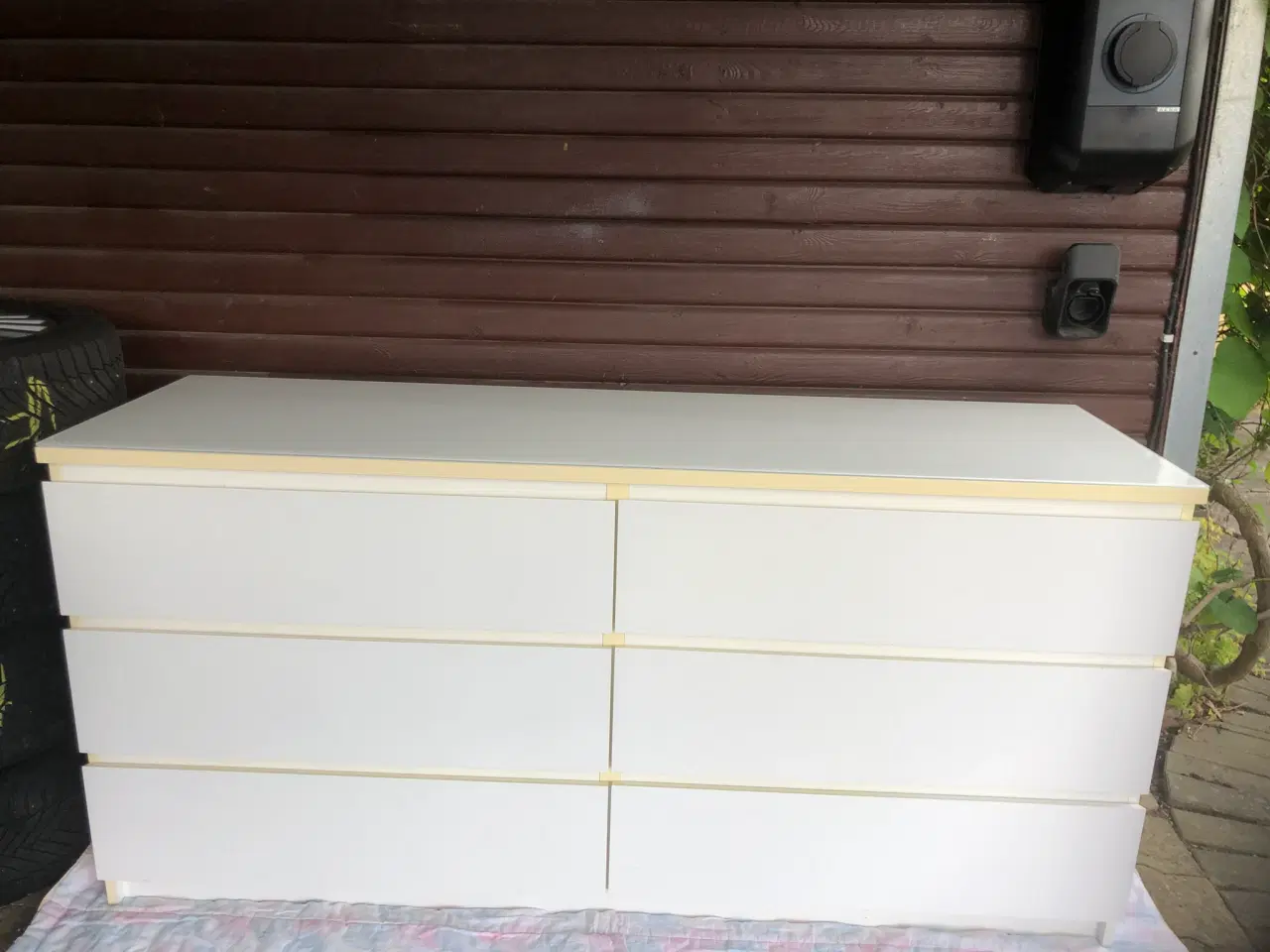 Billede 1 - Ikea Kommode med glasplade