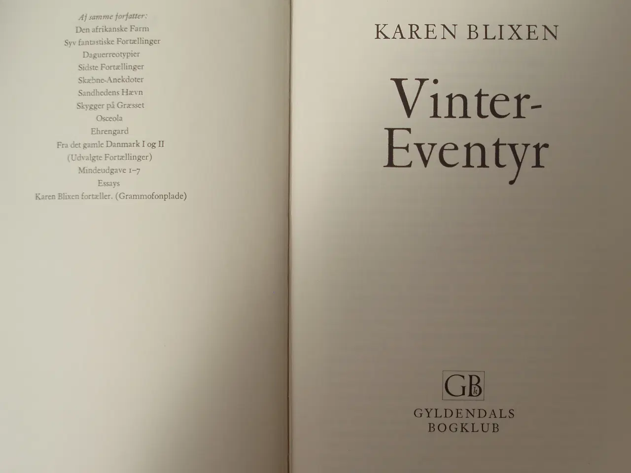 Billede 4 - 3 Karen Blixen Hardback bøger
