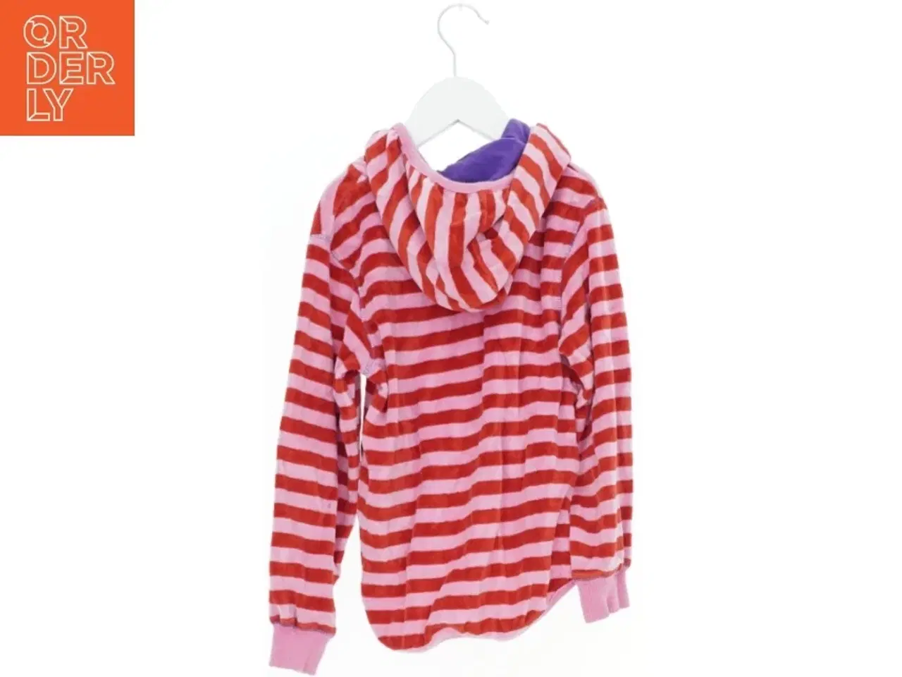 Billede 2 - Velour hættetrøje med striber fra Pretty Sille (str. 122)