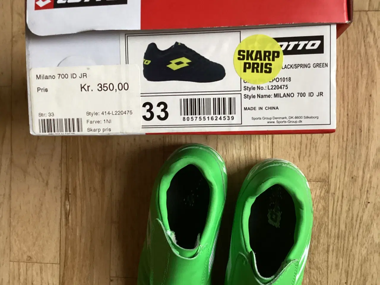 Billede 8 - Indendørssko i grøn med velcro