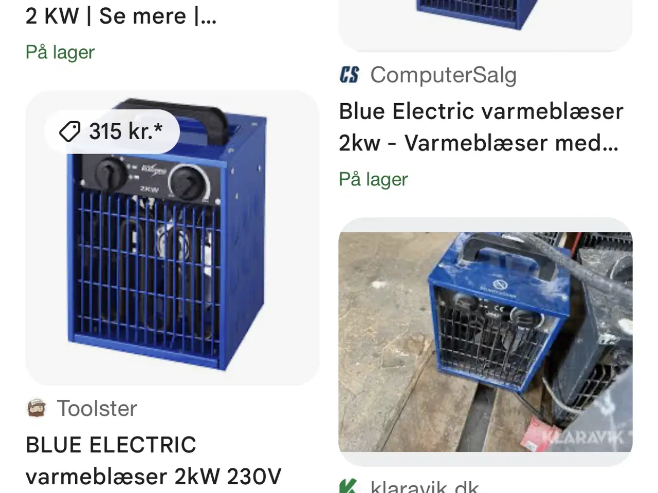 Billede 3 - Varmeblæser 2000 watt
