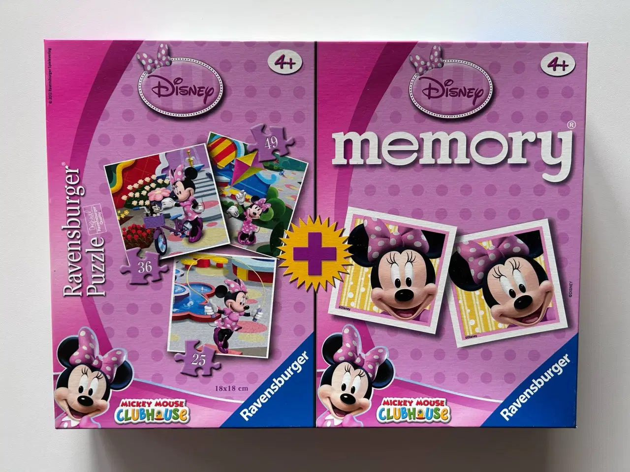 Billede 1 - Puslespil+vendespil, Ravensburger Minnie Mouse 4+