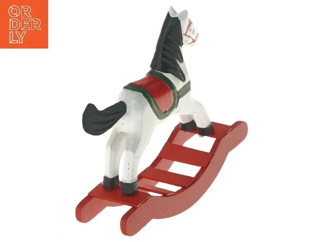 Billede 4 - Træ gyngehest dekoration (str. 13,5x4x14,5 cm)