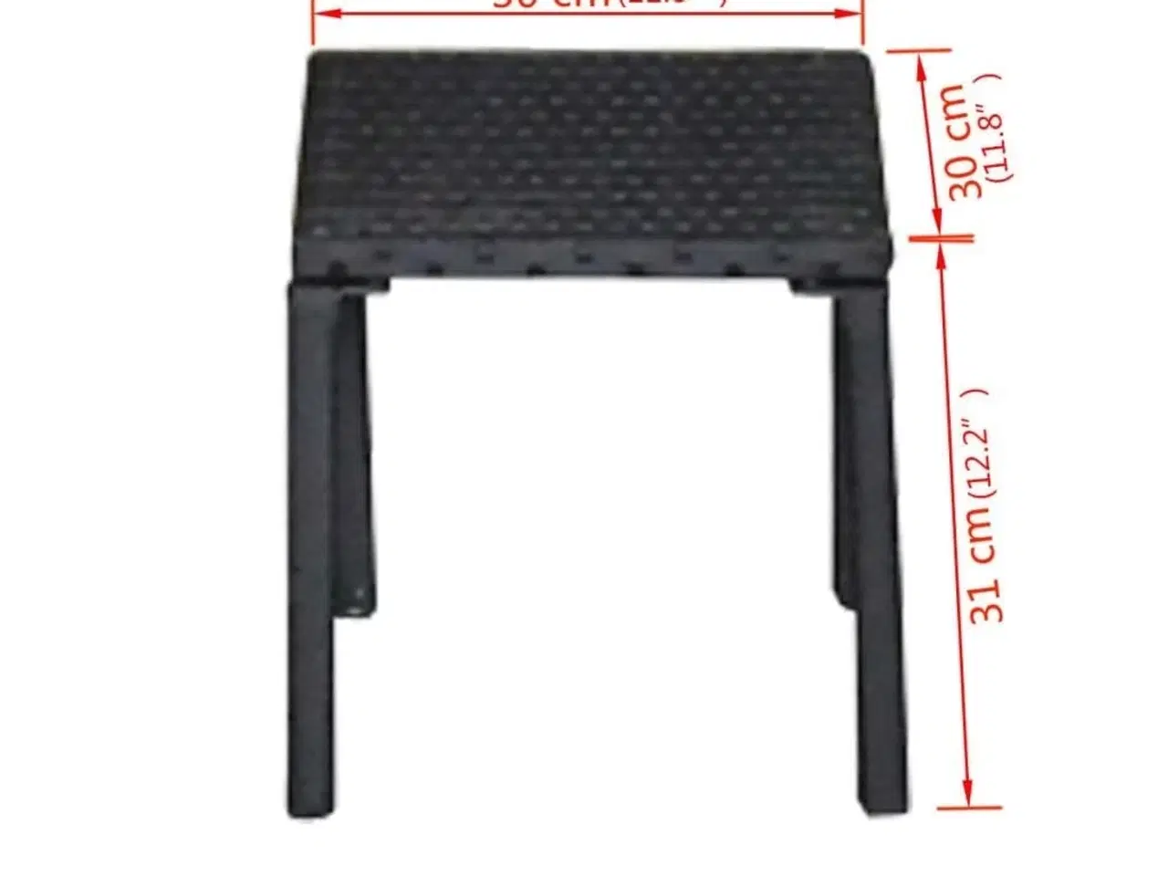 Billede 7 - Liggestole med bord polyrattan sort