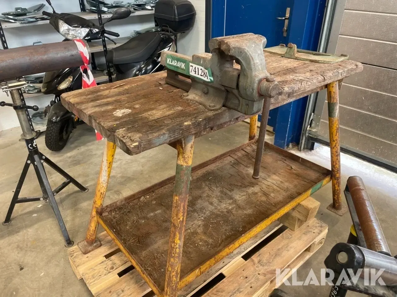 Billede 11 - Rørstøtter og arbejdsbord Ridgid vf-99 8 styk