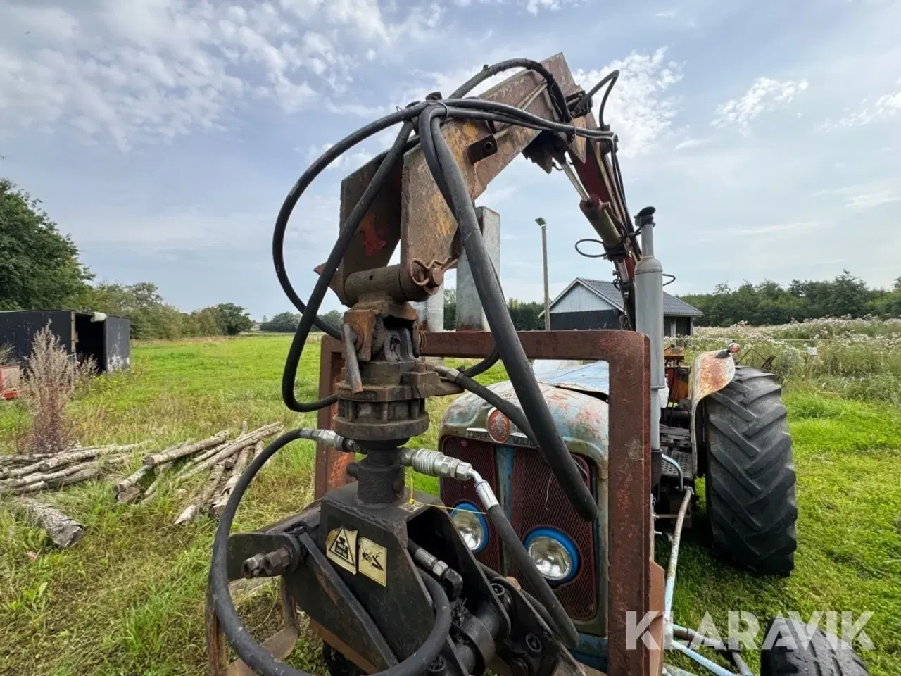 Billede 8 - Traktor Fordson Super Major med kran