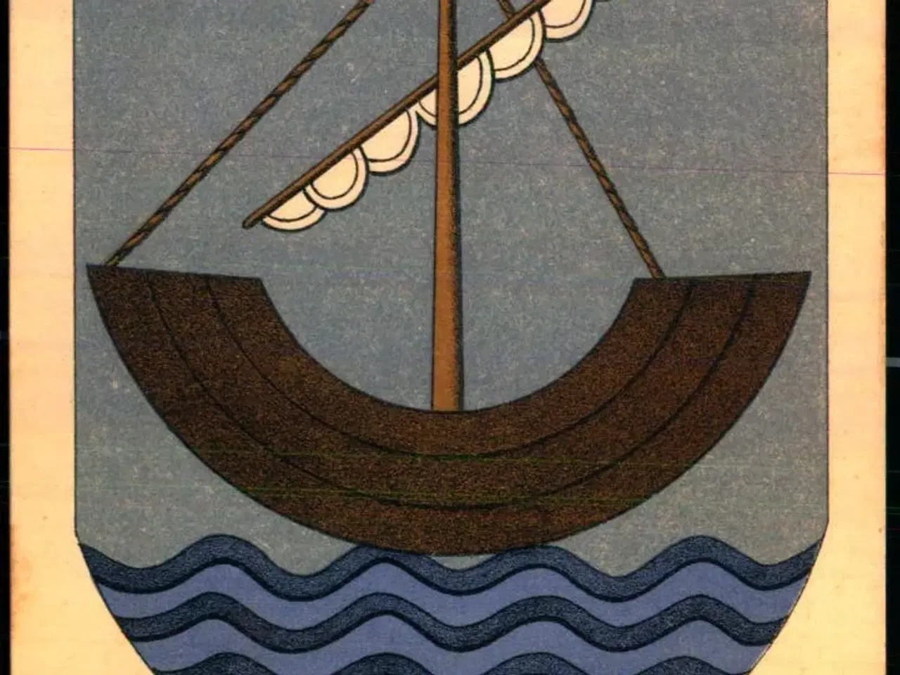 Billede 1 - Danske Byvaabner - Rødby Byvaaben - Fritz Benzen 53 - Brugt