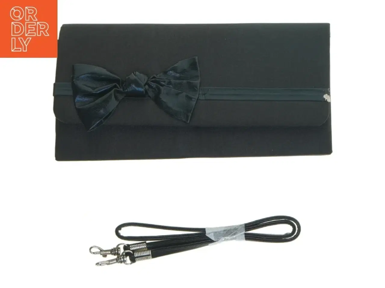 Billede 1 - Sort clutch med sløjfe fra Iber (str. 23x11 cm)