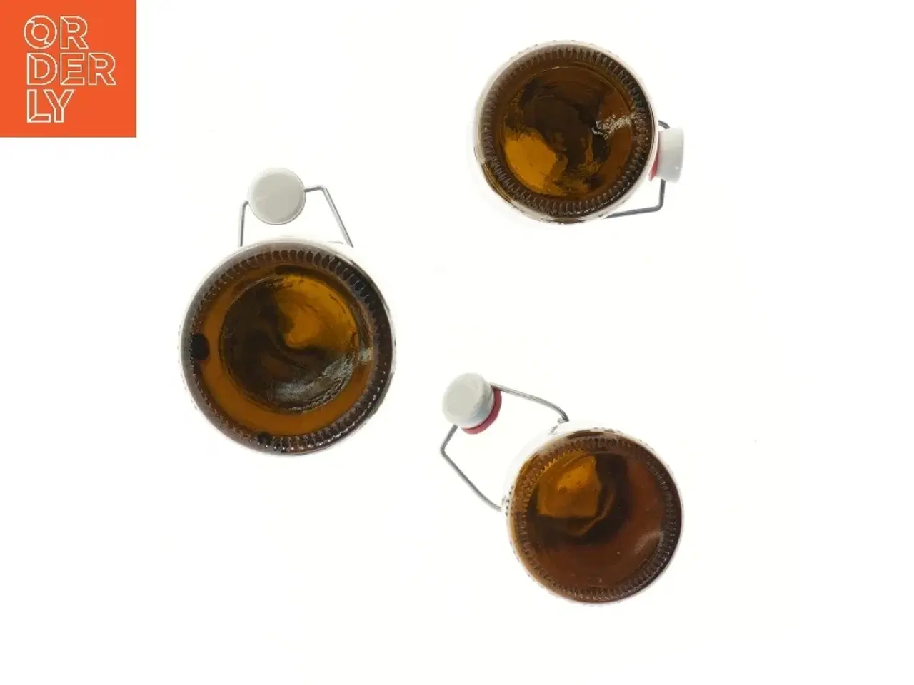 Billede 2 - Tre store glasflasker med patentlukning (str. 22, 26 og 31 cm)